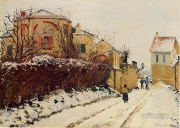  ciudad Pintura al %C3%B3leo - la calle de la ciudadela pontoise 1873 Camille Pissarro